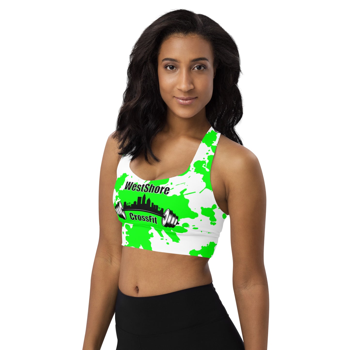 Longline sports bra