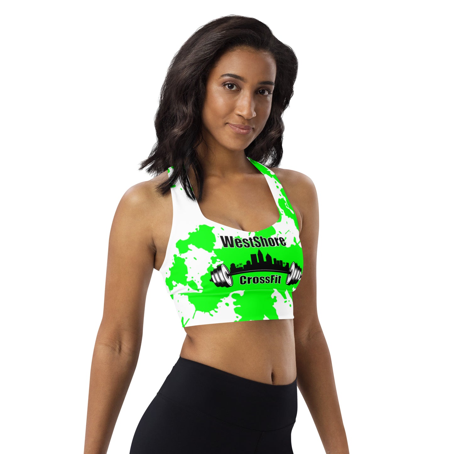 Longline sports bra